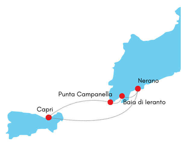 Yachting Itineraries from Capri - Nerano